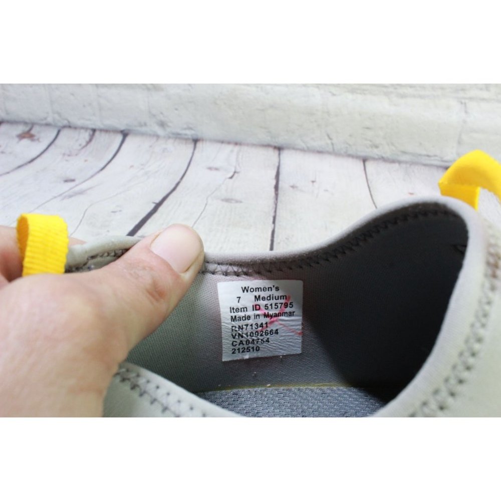 LL Bean Yellow Vulcanized Rubber Waterproof Rugged Wellie Shoes Size 7 M - Picture 7 of 9